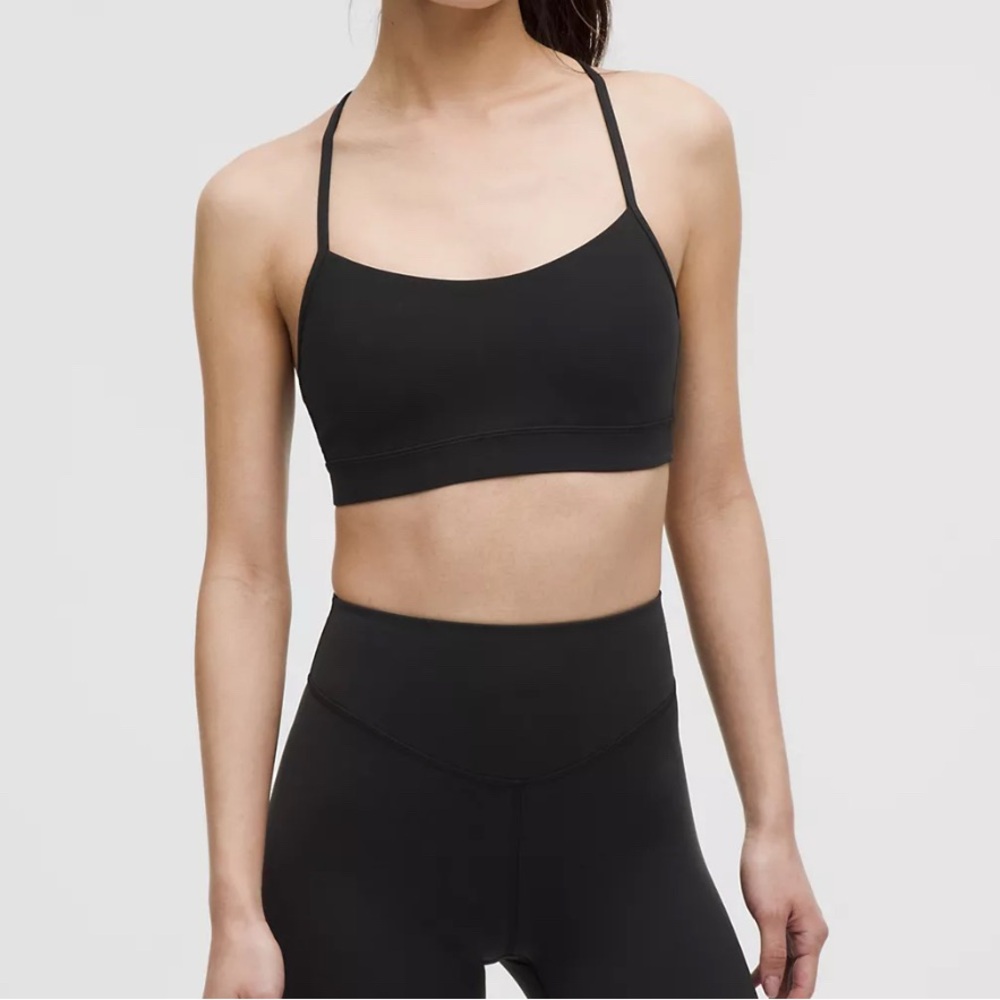 Women's Flo-Y Black Strappy Sports Bra